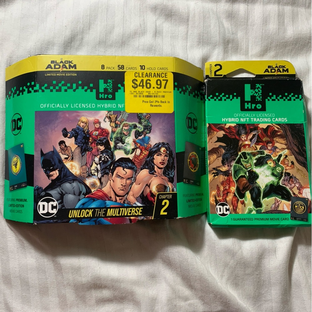 HRO Black Adam Trading Cards sets